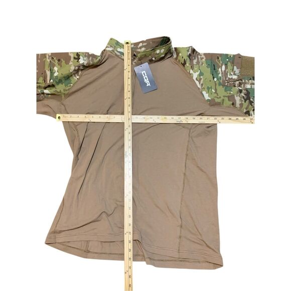 NEW WITH TAGS MEN CQR Assault Long Sleeve Military Camo Top 1/4 Zip Multi Terrai - Picture 10 of 10